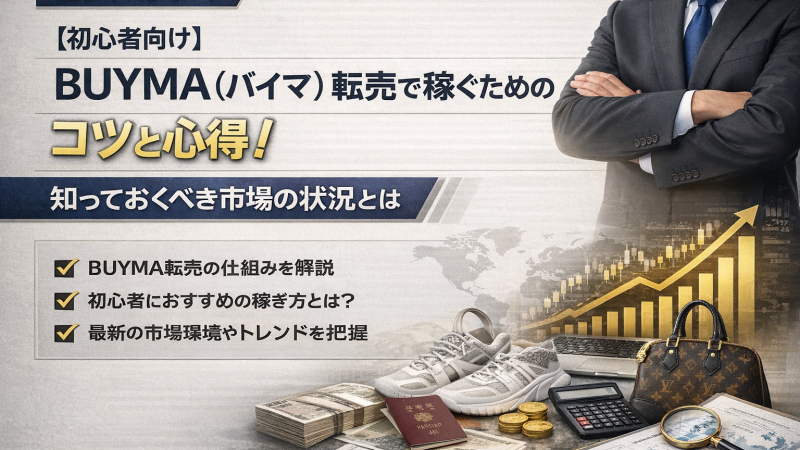 【初心者向け】BUYMA（バイマ）転売で稼ぐためのコツと心得！知っておくべき市場の状況とは